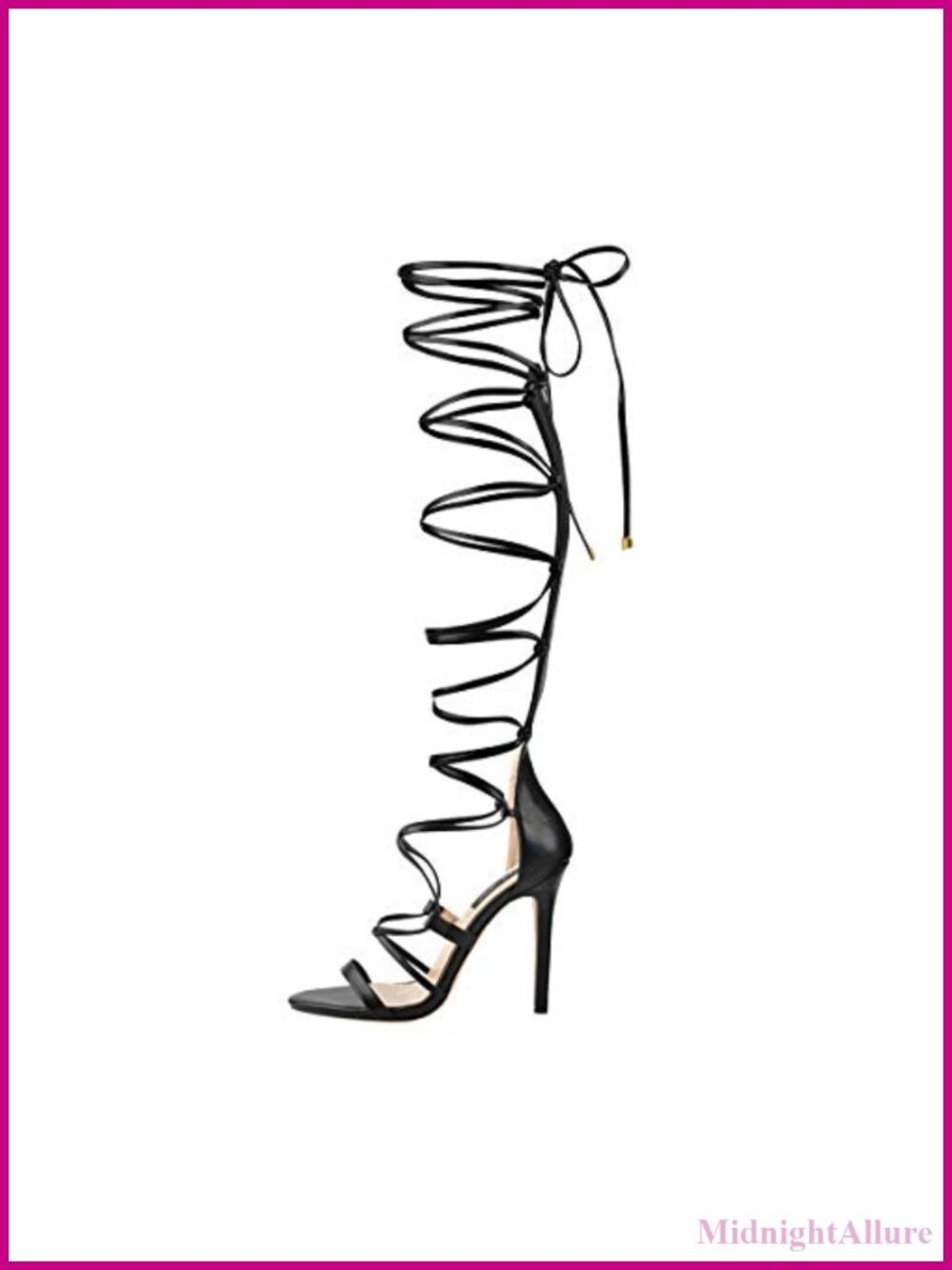 Women's Gladiator Knee High Sandals Open Toe Lace Up Criss Cross Strappy